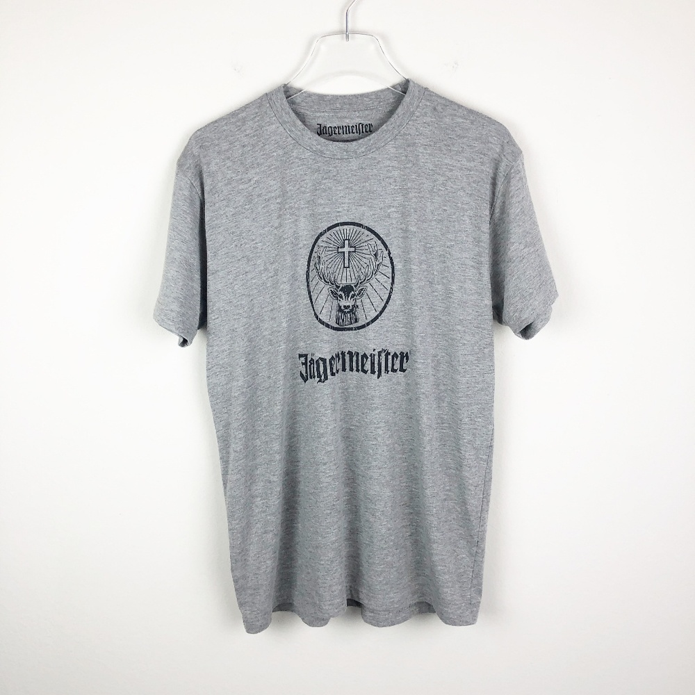 Jagermeister Logo Gray Graphic Tee (M)